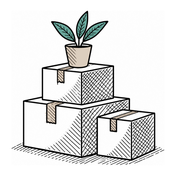 Steady packing and moving progress icon