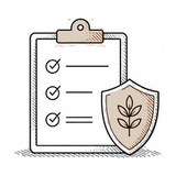 Icon representing a safe, respectful downsizing process